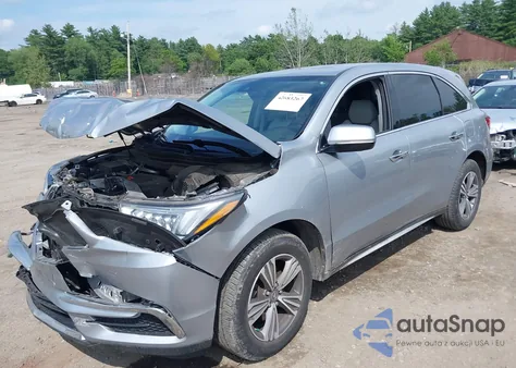 2019 Acura Mdx Standard z USA, uszkodzony, nr VIN 5J8YD4H30KL022564